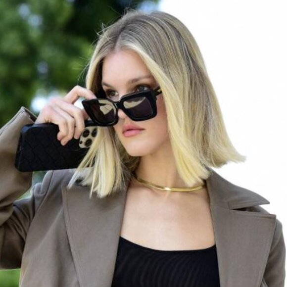 Bottega Veneta BV1212S 002 Sunglasses Havana Square Frame, Brown Lenses - Picture 2 of 11